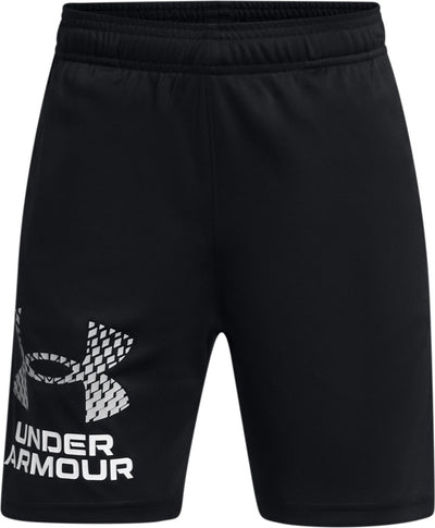 Under armour ua tech logo shorts jongens sportbroek - zwart