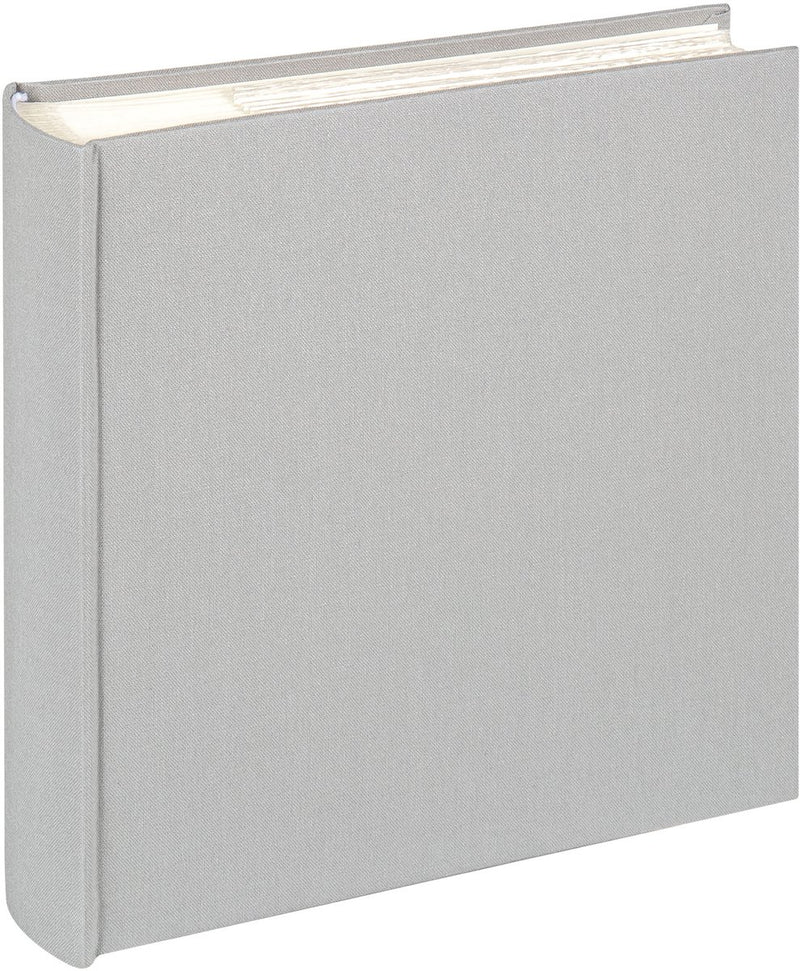 Walther me-510-d cloth - memo insteekalbum - formaat 23 x 22 cm - 200 foto's 10 x 15 cm - grijs