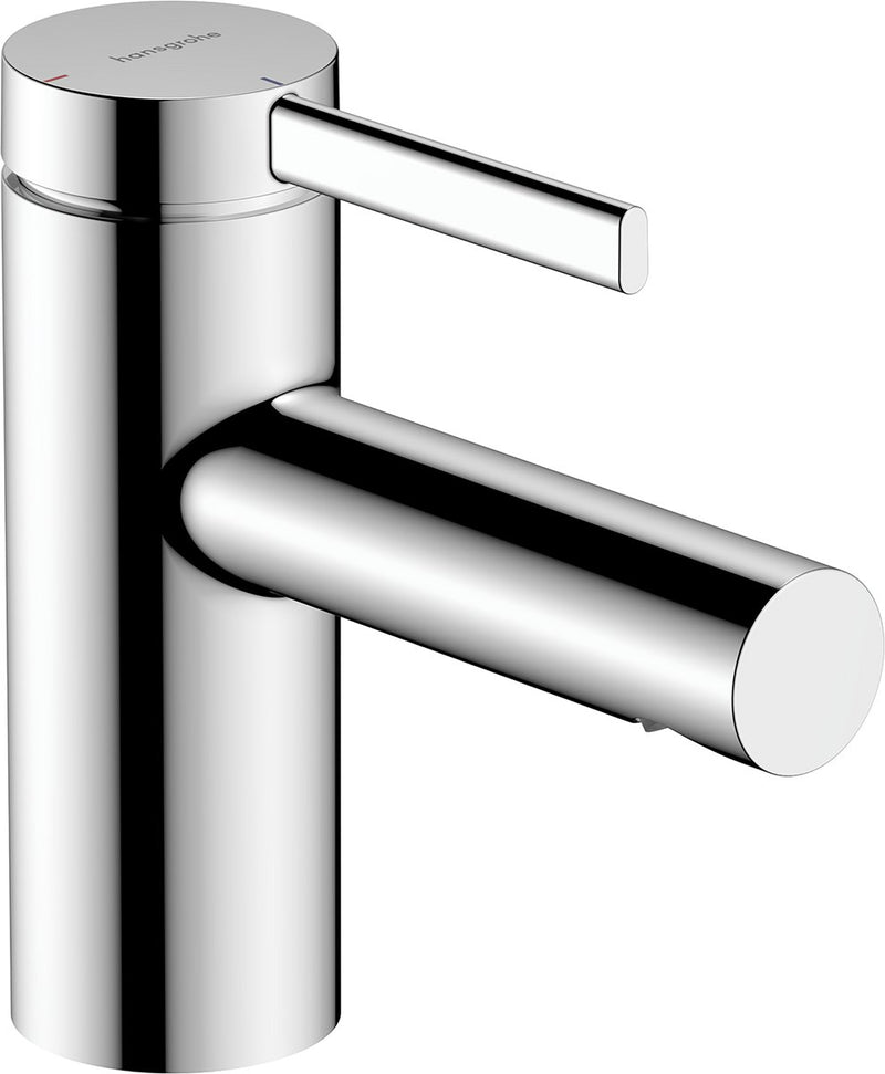 Hansgrohe - zesis s - wastafelmengkraan - ééngreeps bediening - coolstart energiebesparend - push-open afvoer - 70mm maat - chroom