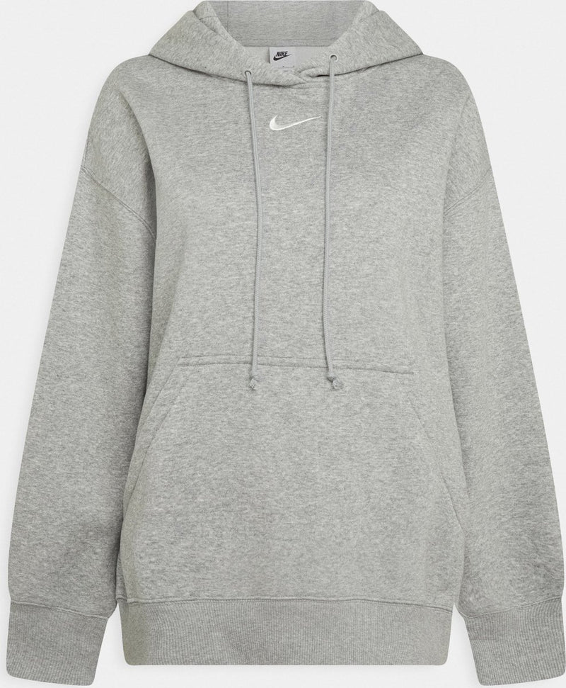 Nike w nsw phnx flc os po hoodie dames sporttrui - grijs - maat xs