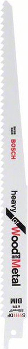 Bosch - reciprozaagblad bimetaal, s 1111 df heavy for wood and metal