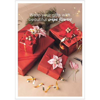 Https: www.cchobby.nl ansichtkaart-cadeaus-in-rode-verpakking-met-crepe-bloem-a5-vel-14-8x21-cm-1-stuk