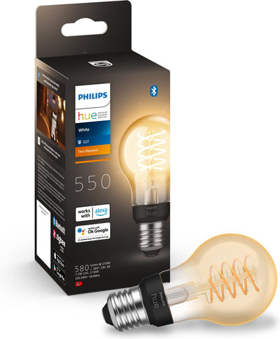 Philips hue filament standaardlamp a60 - zachtwit licht - 1-pack - e27