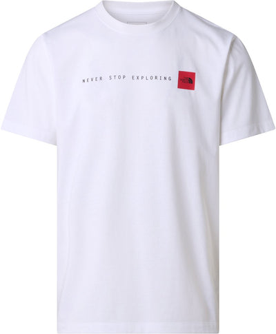The north face m nse reg ss tee-graphic heren outdoorshirt - tnf wit xs