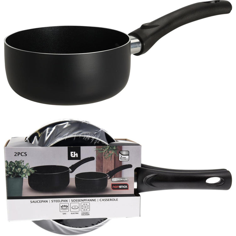 Excellent houseware steelpan aluminium set 2-delig