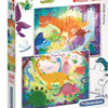 Clementoni puzzel grappige dino's, 2x20st.