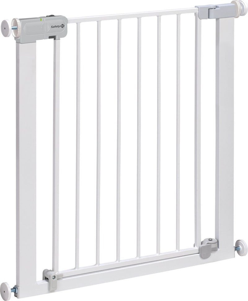 Safety 1st auto close traphekje - 73 t m 80 cm - uitbreidbaar - klembevestiging - metal white