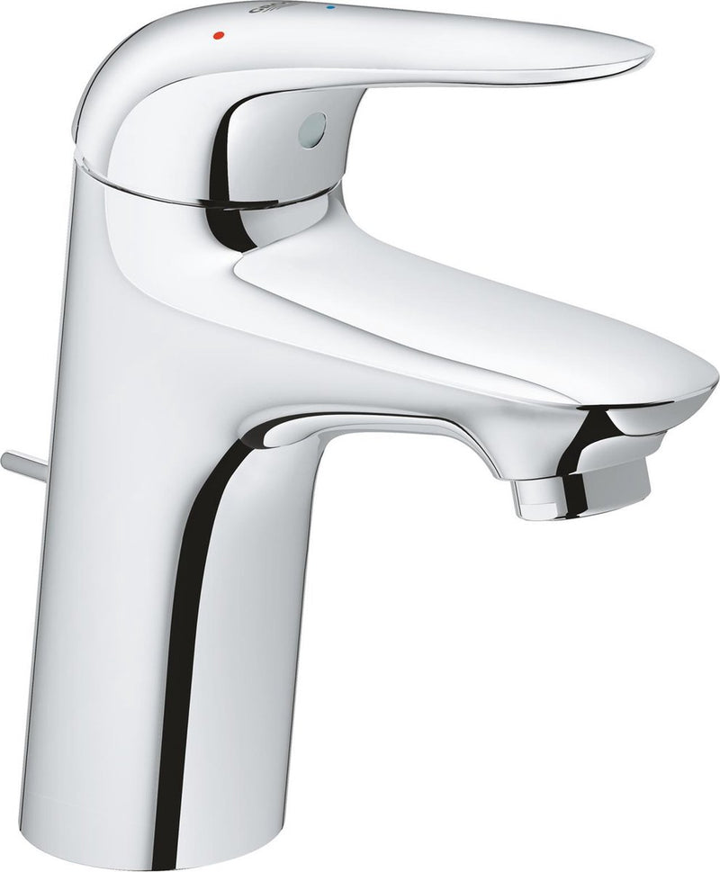 Grohe eurostyle new waterbesparendes wastafelkraan m size es met waste met gesloten greep chroom