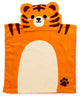 Merkloos sans marque kinder handdoek - alfie de tijger - hoodie - cadeau tip - bad - zwemhanddoek