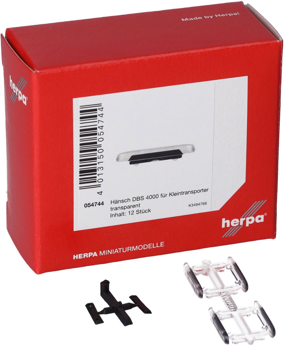 Herpa hänsch dbs 4000 zwaaibalk transporter, transparant (12 st.)