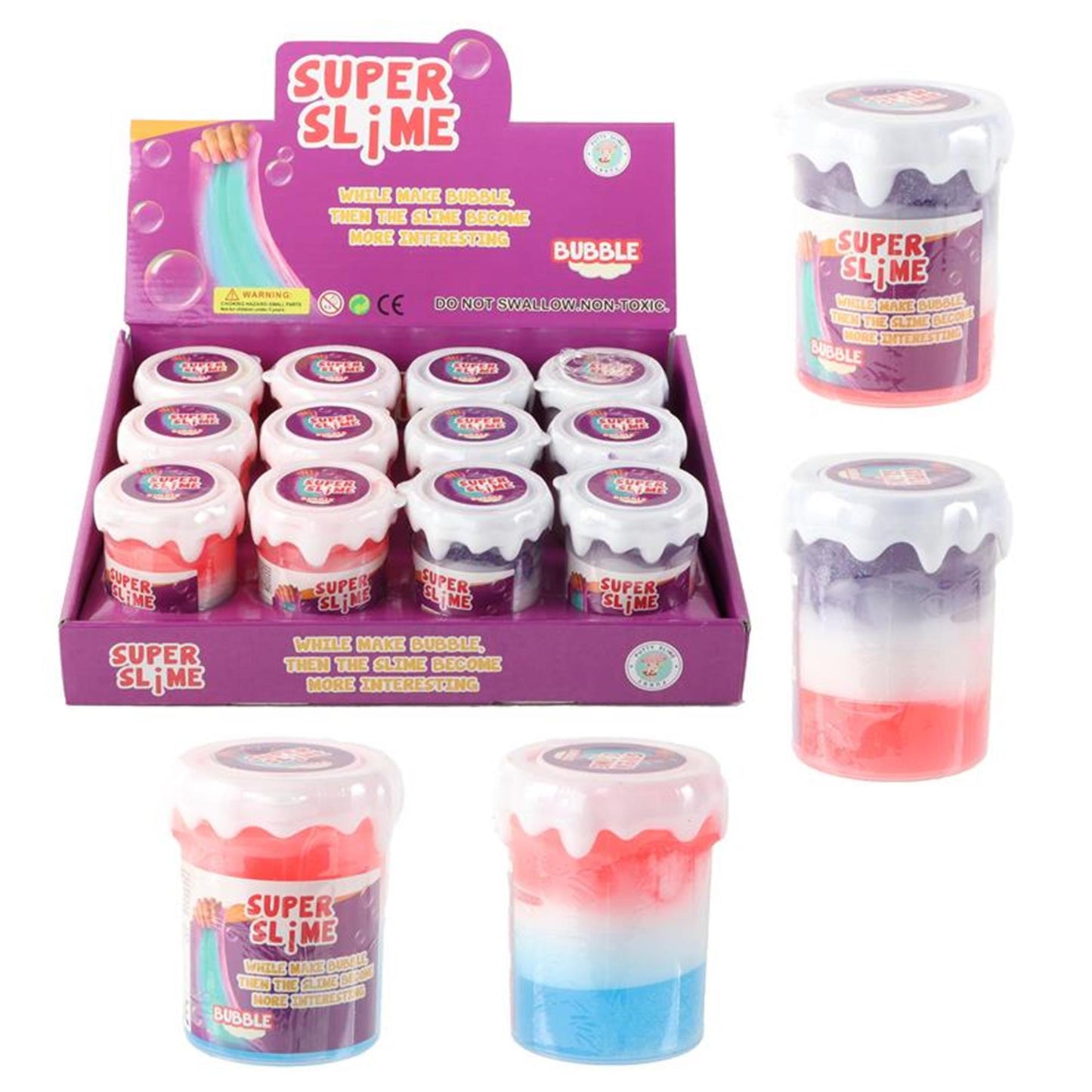 Slime putty bubble mixed color 150 gram