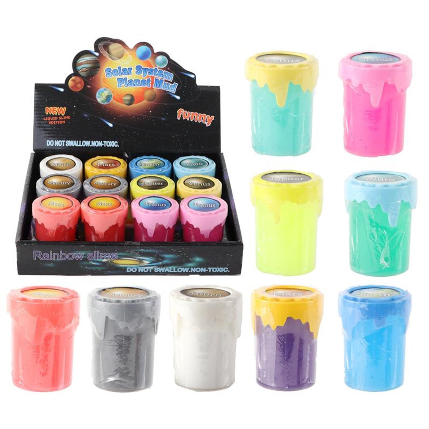Solar system slime putty planeet 70 gram