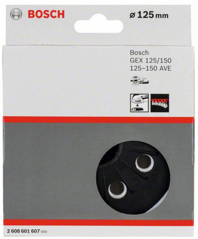 Bosch - rubberen schuurplateaus middel, 125 mm