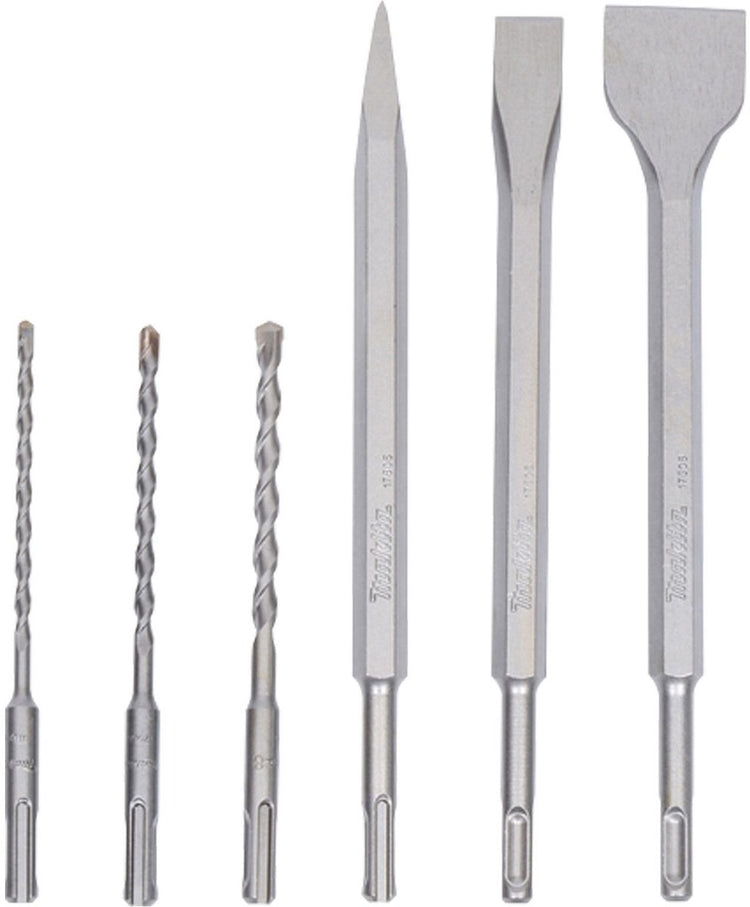 Makita toebehoren - sds-plus boren- beitelset sp, 6-delig d-58920
