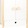 Small foot - houten poppen kledingkast little button met hangers , 3dlg.