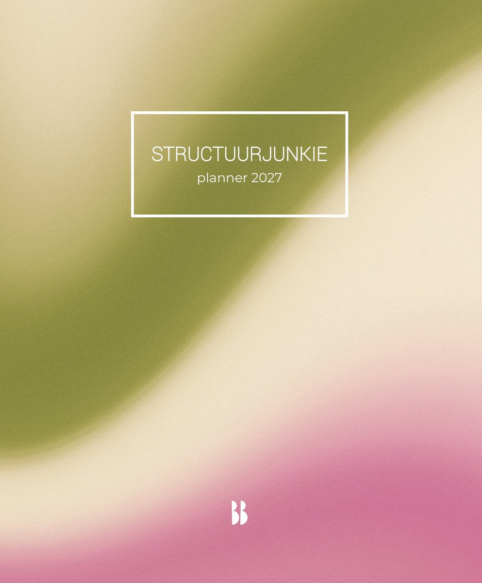 Structuurjunkie planner 2027 – agenda met jaar-, maand- weekoverzicht, habittracker a6 notitieboekje
