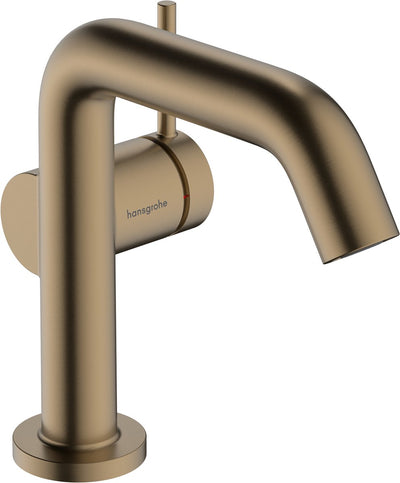 Hansgrohe tecturis s - wastafelkraan - ééngreeps bediening - coolstart energiebesparend - met afvoerplug - 110mm maat - brushed bronze