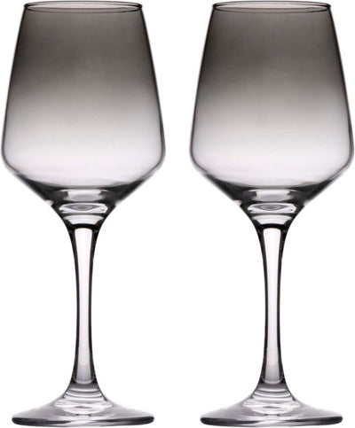 Alpina wijnglazen set 4 stuks - smoked wijnglas - 360ml per glas - geschikt voor rode en witte wijn