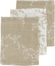 Meyco baby branches washandjes - 3-pack - hydrofiel - sand - 20x17cm