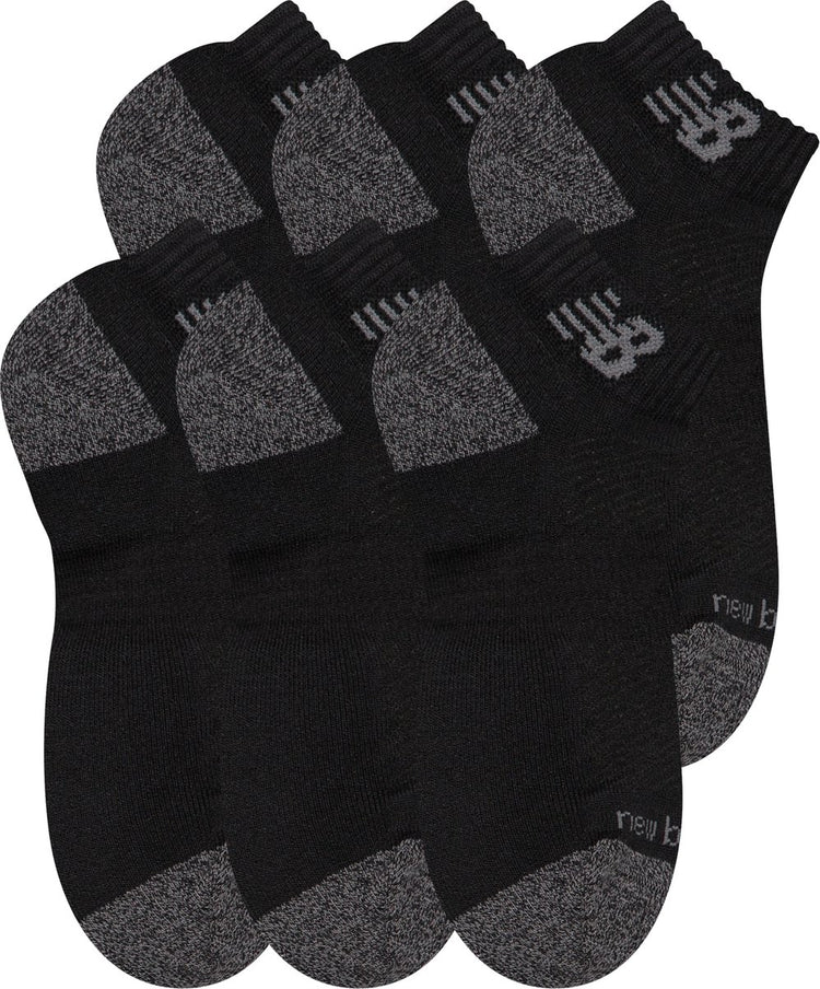 New balance active low cut socks 6 pack unisex sportsokken - black