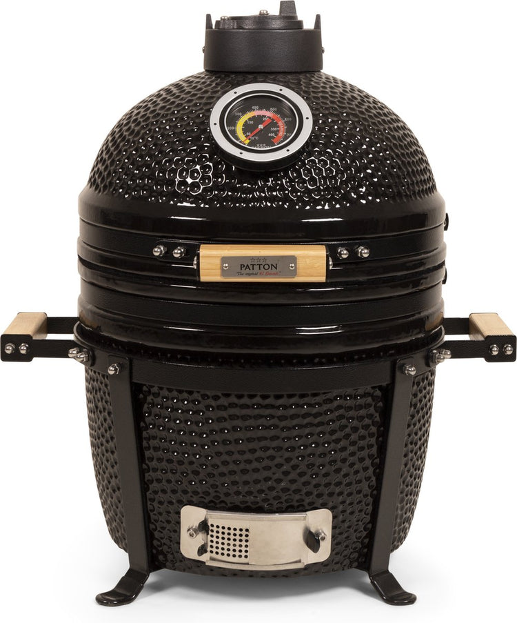 Patton premium kamado 15 table chef - medium - ø33,5 cm - zwart