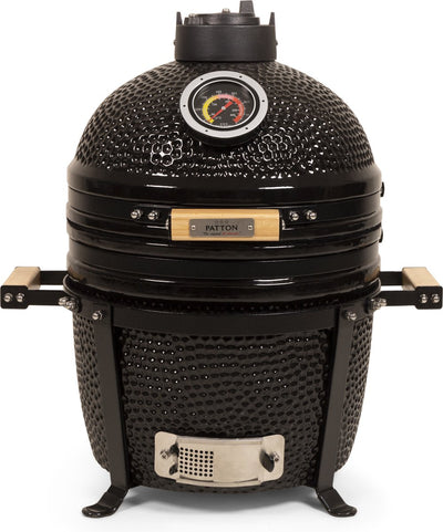 Patton premium kamado 15 table chef - medium - ø33,5 cm - zwart