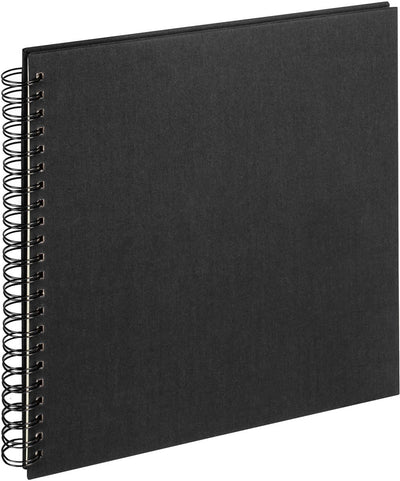 Walther sa-510-b cloth - spiraal album - formaat 30 x 30 cm - zwart