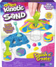 Kinetic sand - squish n’ create met 382 g blauw geel en roze origineel en 5 gereedschappen - sensoriche speelgoed