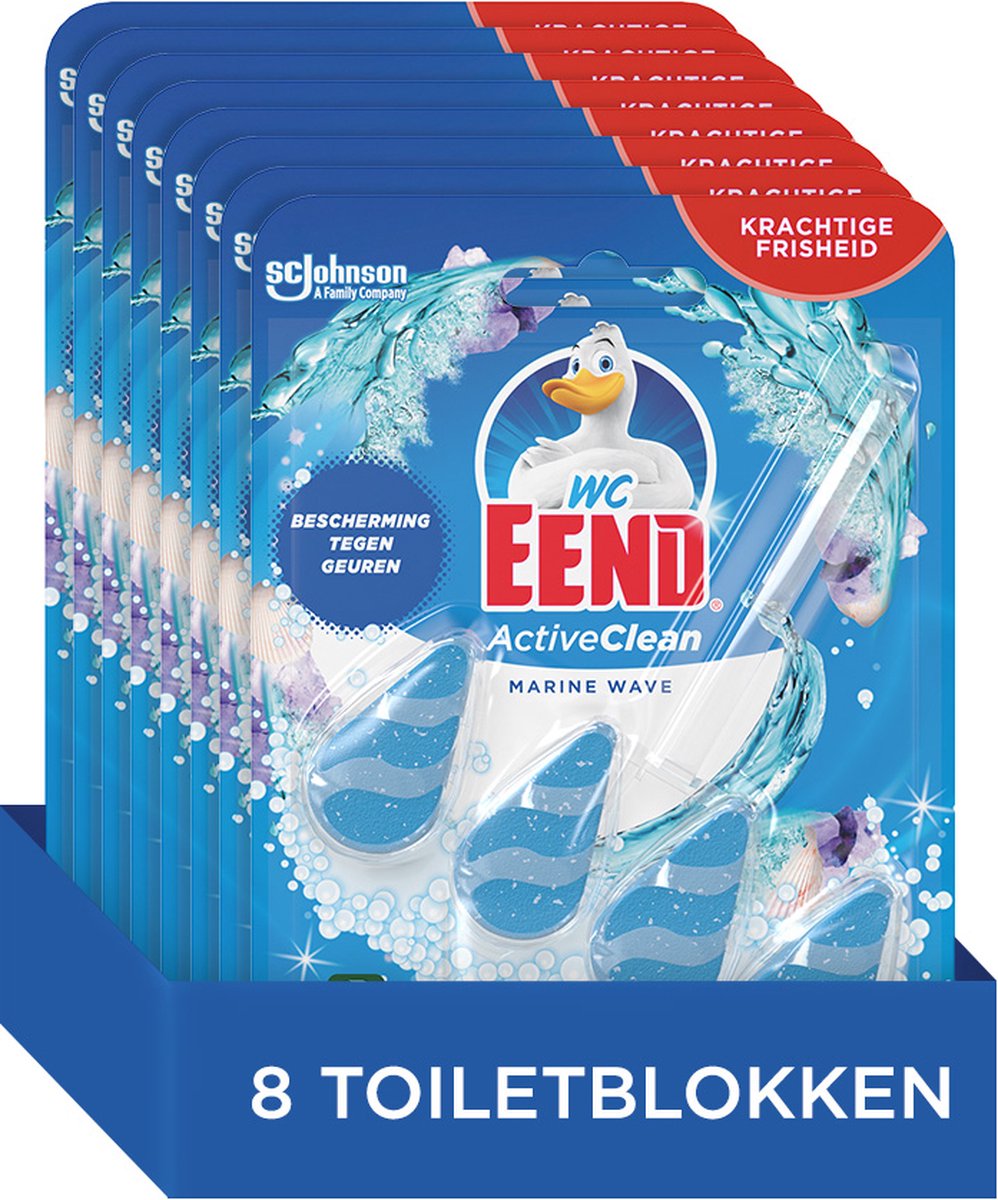 Wc-eend toiletblok active clean marine wave