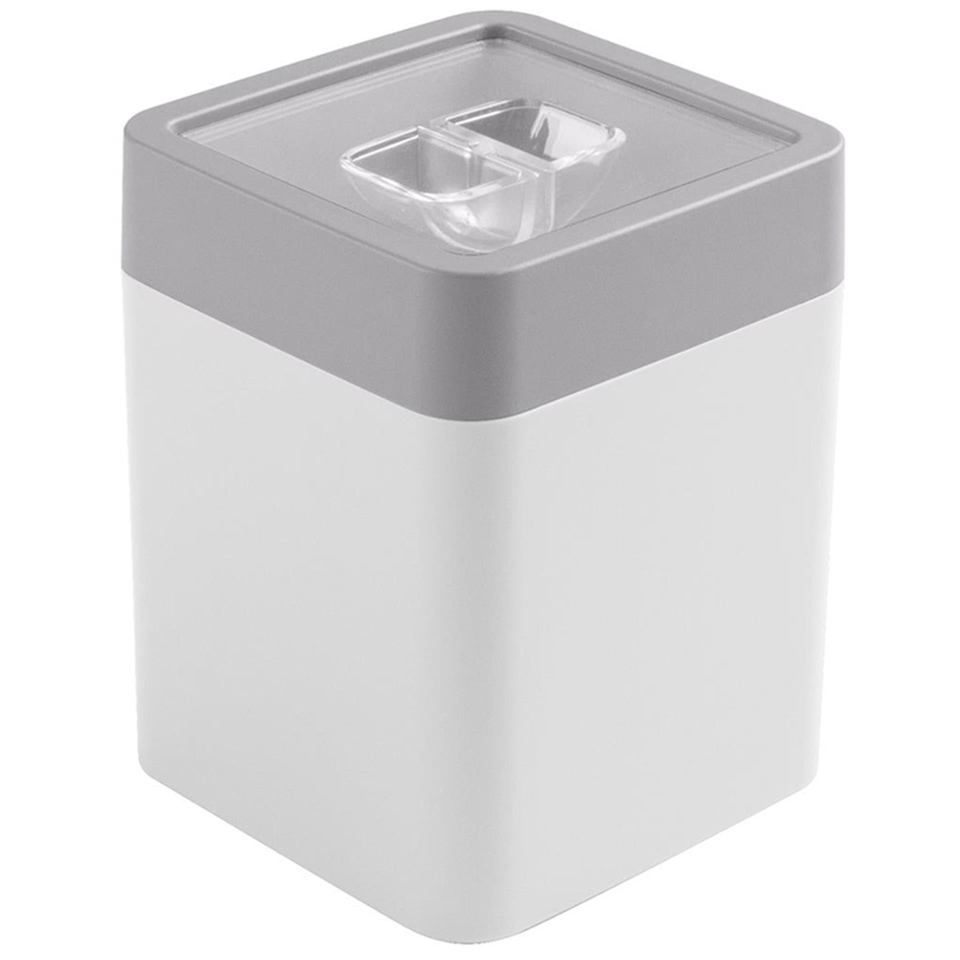 Sunware sigma home voorraadbus 0,6l wit lichtgrijs 9 x 9 x 11,4 cm