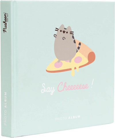 Pusheen grupo erik fotoalbum zum selbstgestalten - scrapbook weiße seiten - fotoalbum klein 16x16 cm - photoalbum 24 selbstklebend seiten
