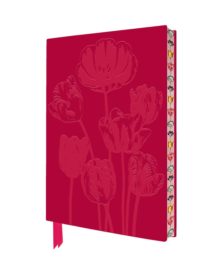 Flame tree journals temple of flora: tulips artisan art notebook ()