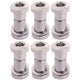 Bofix zadelpenbout inbus 19 mm - chroom (6 stuks)