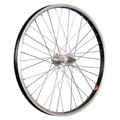 Hzb voorwiel 20 inch etrto 406 aluminium zwart vaste as