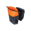 Basil Miles Tarpaulin - Dubbele fietstas, waterdicht, 34L, zwart oranje