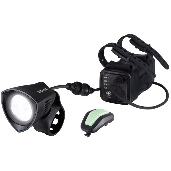Sigma buster 2000 lumen helmlamp accu li-on oplader afstandbediening