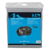 Fietsgarage XXL - Beschermende PEVA fietsgarage voor alle standaard fietsen, scooters - 230x135x65 cm - Tarpaulin materiaal - Zwart - afbeelding 2