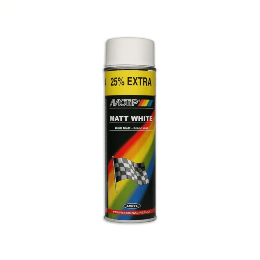 Falko import export motip spuitlak 500 ml. wit mat