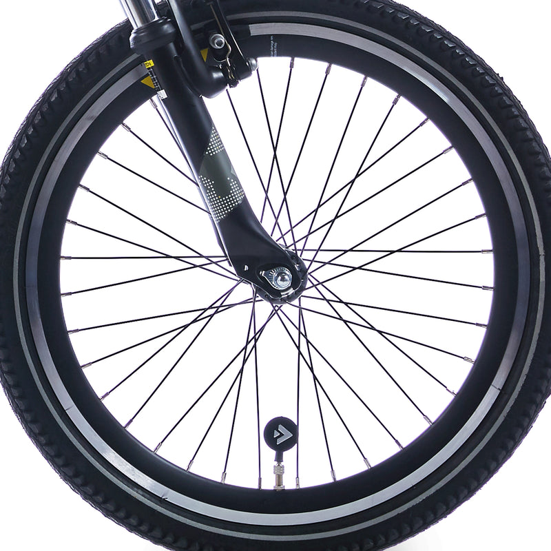 Alpina voorwiel 22 hlqc trail zwart zw spk
