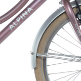 Alpina spatbord set + stang 22 cargo silver matt - afbeelding 1