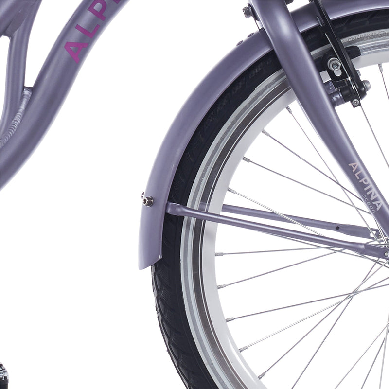 Alpina spatbord set + stang 22 ocean hazy lavender matt