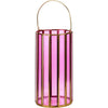 Home styling lantaarn glas 23cm 2 assorti