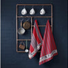 Ddddd theedoek friesian red 60x65cm 6 stuks