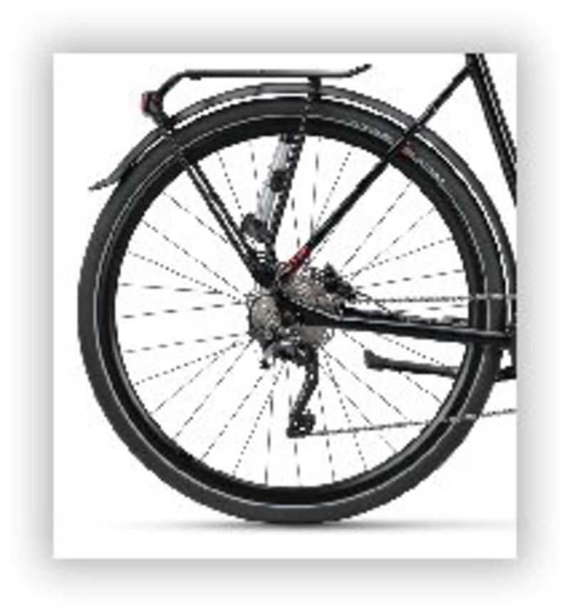 Koga achterwiel _32g. zwarte velg deore naaf