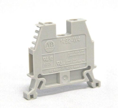 Allen-bradley railklem 4mm grijs