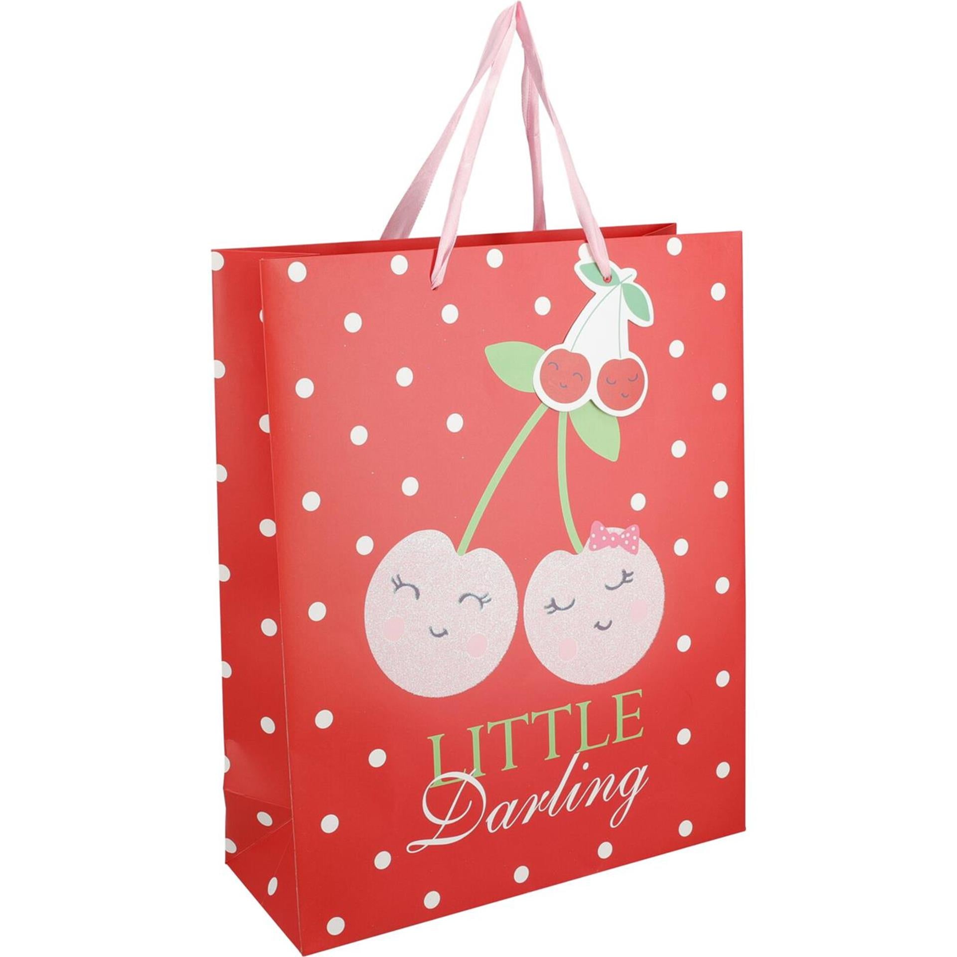 Geschenktas kersen groot