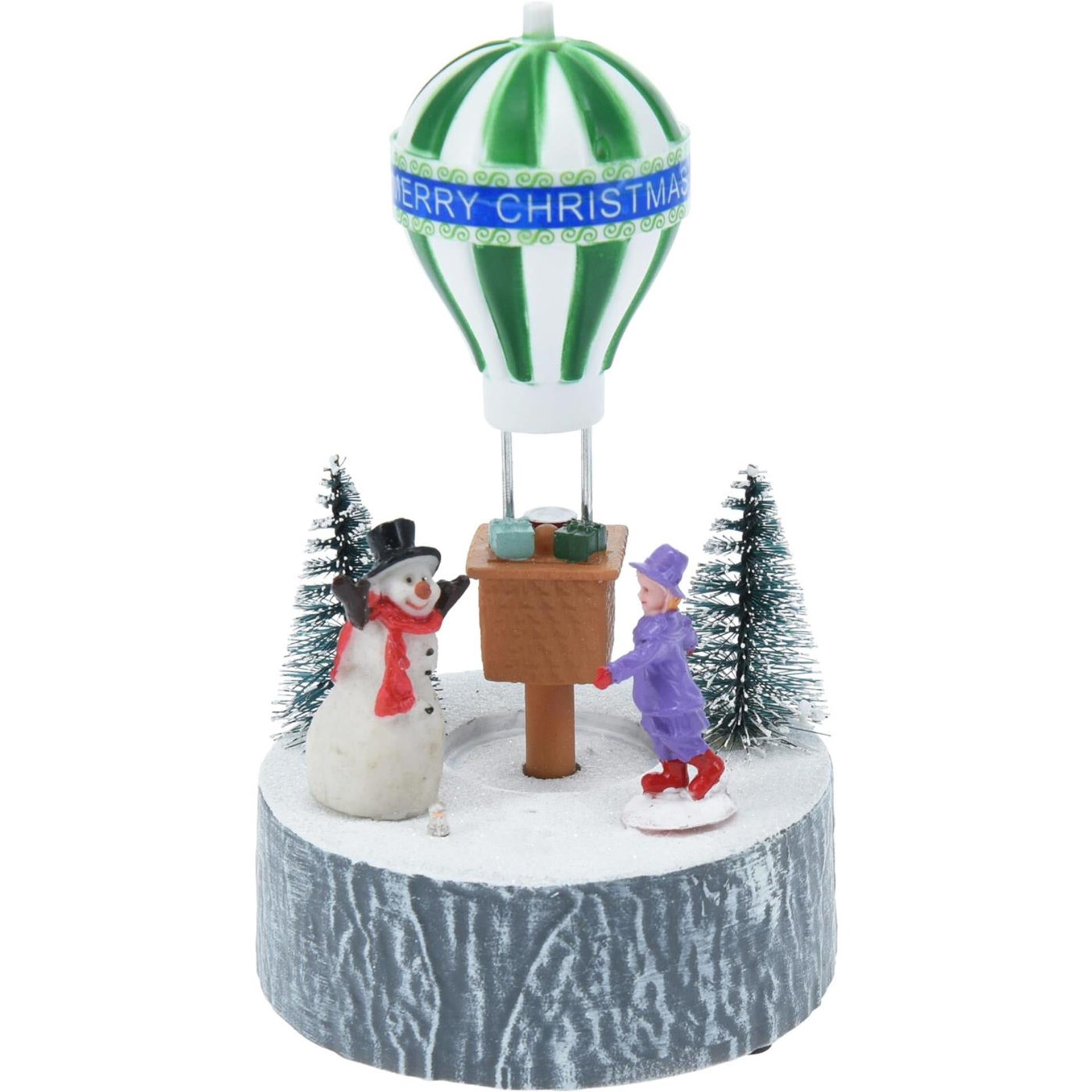 Home styling kersttafereel led 17cm kunststof
