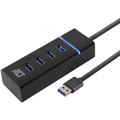 ACT Connectivity AC6300 USB Hub USB 3.2 Gen 1 met 4 USB-A poorten