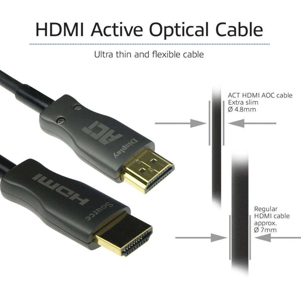 ACT Connectivity HDMI Premium 4K Active Optical Cable v2.0 HDMI-A m
