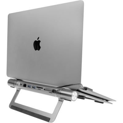 ACT Connectivity Laptopstandaard met afneembaar USB-C docking stati